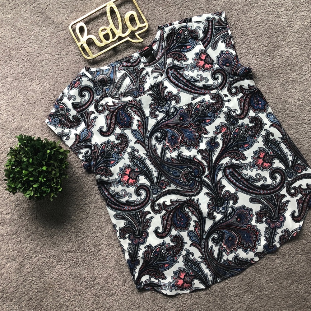 Ann Taylor paisley print top